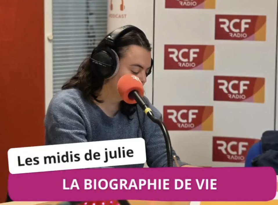 interview radio rcf métier biographe