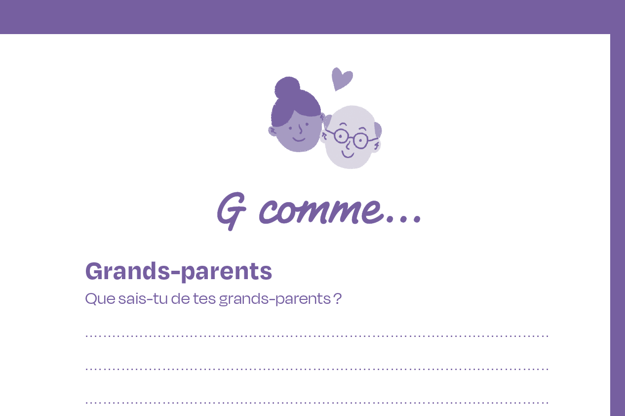 abécédaire grand-mère exemple